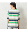 【洗える・日本製・綿100%】カラーボーダーTシャツ