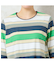 【洗える・日本製・綿100%】カラーボーダーTシャツ