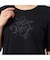 【洗える・日本製】花文字刺繍Tシャツ