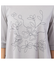 【洗える】花刺繍AラインTシャツ
