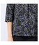 【洗える・日本製】ラインフラワーTシャツ