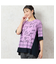 【一部店舗限定・洗える・日本製・綿100%】ロゴチェック柄コットンTシャツ