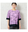 【一部店舗限定・洗える・日本製・綿100%】ロゴチェック柄コットンTシャツ