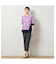 【一部店舗限定・洗える・日本製・綿100%】ロゴチェック柄コットンTシャツ