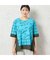 【一部店舗限定・洗える・日本製・綿100%】ロゴチェック柄コットンTシャツ