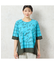 【一部店舗限定・洗える・日本製・綿100%】ロゴチェック柄コットンTシャツ