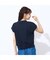 【洗える】リブ使い裏毛ロゴプリントTシャツ