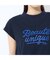 【洗える】リブ使い裏毛ロゴプリントTシャツ