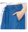 【洗える】オールゴムワイドリヨセルデニムパンツ