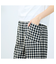 【洗える】リネンチェックプルオールゴムパンツ