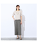 【洗える】リネンチェックプルオールゴムパンツ