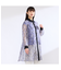 【M～４L】ラインペイント　ウォッシャブルブラウス