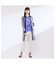 【M～４L】ラインペイント　ウォッシャブルブラウス