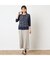 【洗える・アンサンブル可・日本製】花柄レイヤード風カットソー
