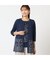 【洗える・アンサンブル可・日本製】花柄レイヤード風カットソー