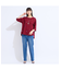 【L～4L】ウォッシャブルニットデニム　ブルー