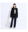 【L～4L】ウォッシャブルニットデニム　ダークブルー