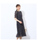 メッシュレースプリントワンピース