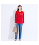 【L～4L/アンサンブル対応】レーシーニット