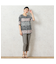 【洗える・アンサンブル可能】幾何柄Tシャツ