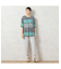 【洗える・アンサンブル可能】幾何柄Tシャツ