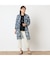 【洗える】シアーチェックロングシャツ