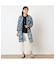 【洗える】シアーチェックロングシャツ