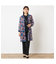 【洗える】シアーチェックロングシャツ