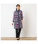 【洗える】シアーチェックロングシャツ