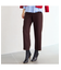 【洗える・防しわ】ツイルストレートパンツ