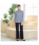 【あったか素材・洗える・セットアップ可能】セミワイドストレートパンツ