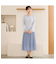 【セットアップ可能】幾何柄プリーツスカート