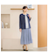 【セットアップ可能】幾何柄プリーツスカート