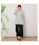 【手洗いOK・吸湿発熱】ボーダーハイネックカットソー