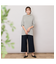 【手洗いOK・吸湿発熱】ボーダーハイネックカットソー