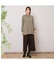 【手洗いOK・吸湿発熱】ボーダーハイネックカットソー