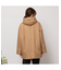 キャメル入り中綿ボリューム襟コート