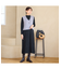 【アンサンブルアイテム】ベストつきニットワンピース