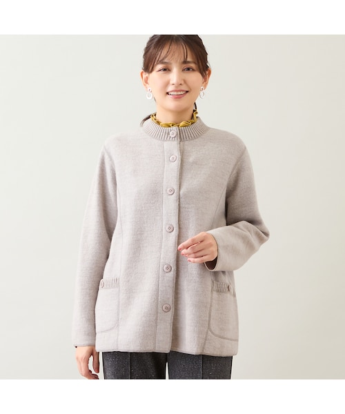 ウール100%】圧縮ウールニットジャケット｜ジュニアーオンライン