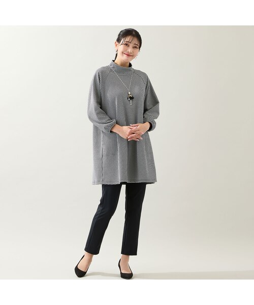 専用です　パラスパレスヴーム　千鳥柄チュニック 洗える・日本製・3L/4Lサイズあり】千鳥柄チュニック｜ジュニアー