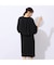 【洗える・防しわ性】ケープ風ブラックワンピース