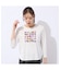 【洗える】プリント×スパンコールTシャツ