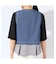 【洗える】デニムライクペプラムベスト