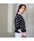 【洗える】ドットプリントカーディガン
