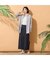 パール調×シルバー調パーツ・ロングネックレス