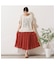 【手洗いOK・綿100％】綿シフォンスカート