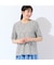 【洗える・日本製・L～4Lサイズ】小花コットンTシャツ