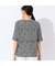 【洗える・日本製・L～4Lサイズ】小花コットンTシャツ