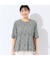 【洗える・日本製・L～4Lサイズ】小花コットンTシャツ