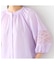 【洗える】レース接ぎボリュームスリーブブラウス